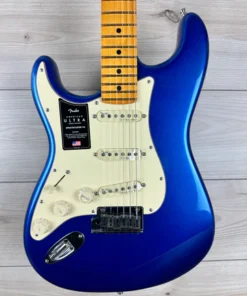 Fender American Ultra Stratocaster leworęczny, podstrunnica klonowa, Kobra niebieska