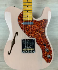 Gitara elektryczna Fender Limited Edition American Professional II Telecaster Thinline - Przezroczysta powłoka różowa